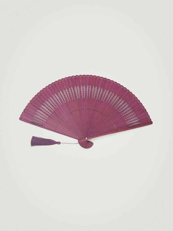 Perforated Fan With Tassel