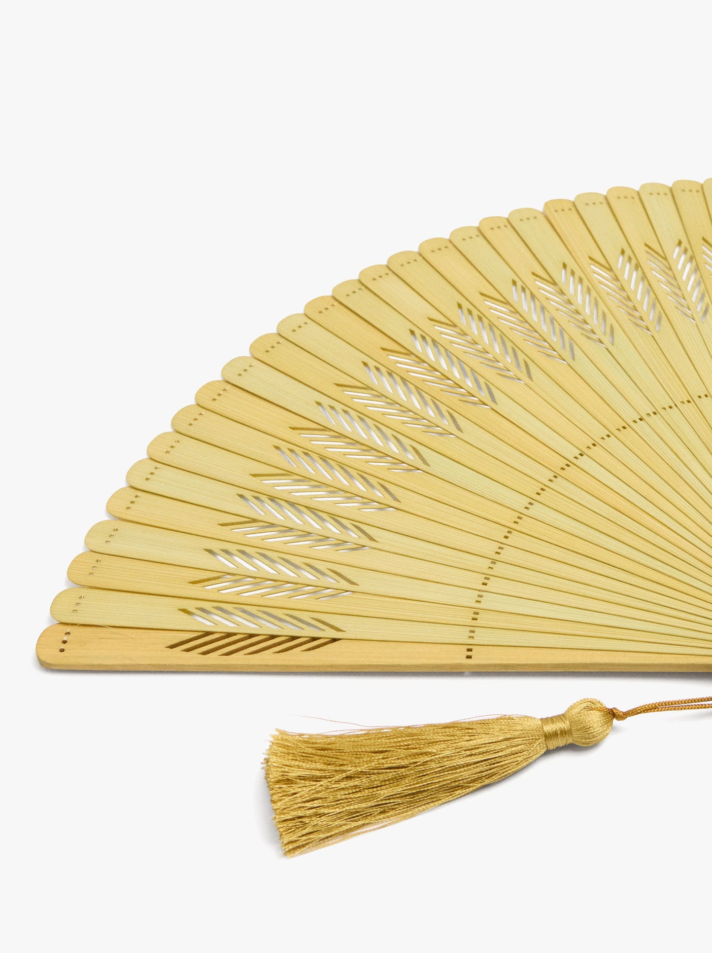 Bamboo Fan With Perforations