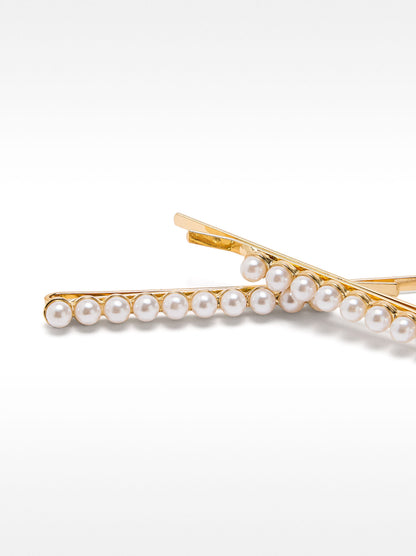 Pearl Bead Hair Slides