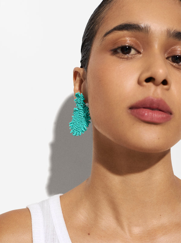 Monochromatic Beaded Earrings