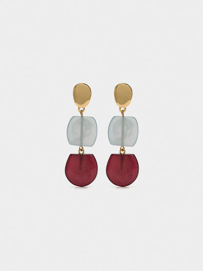 Long Earrings With Stone Effect