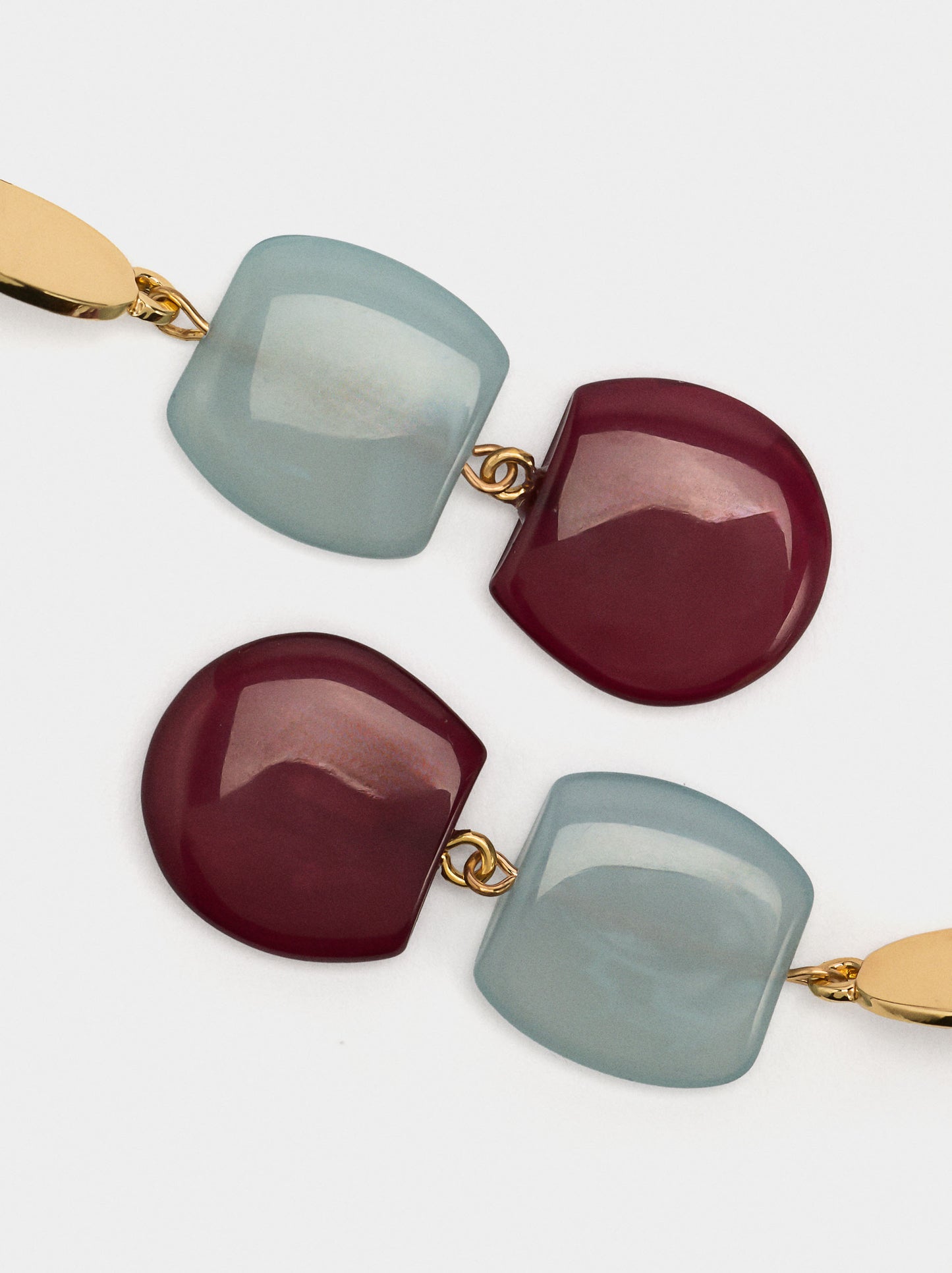 Long Earrings With Stone Effect