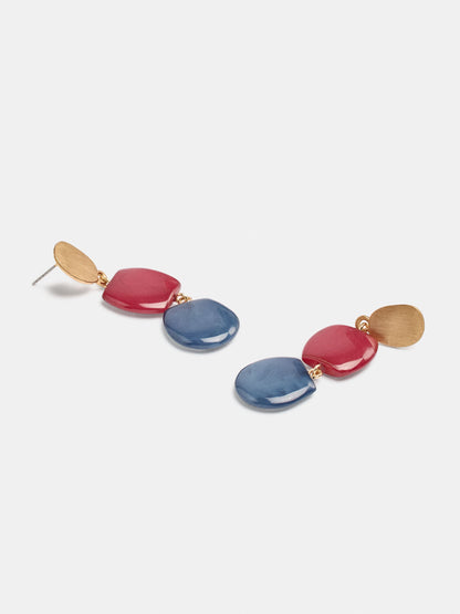 Long Stone-Effect Earrings