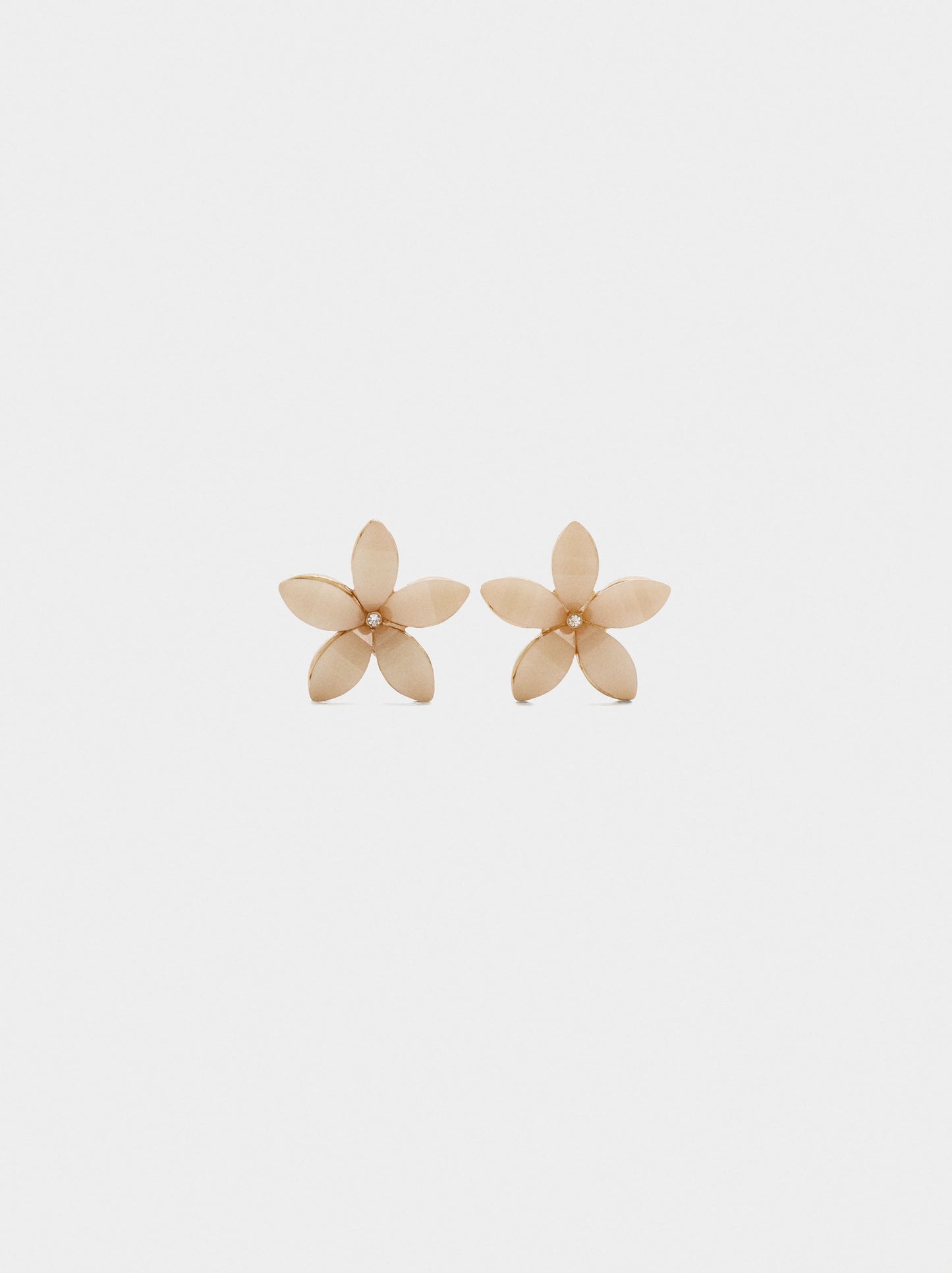 Flower Earrings With Resin