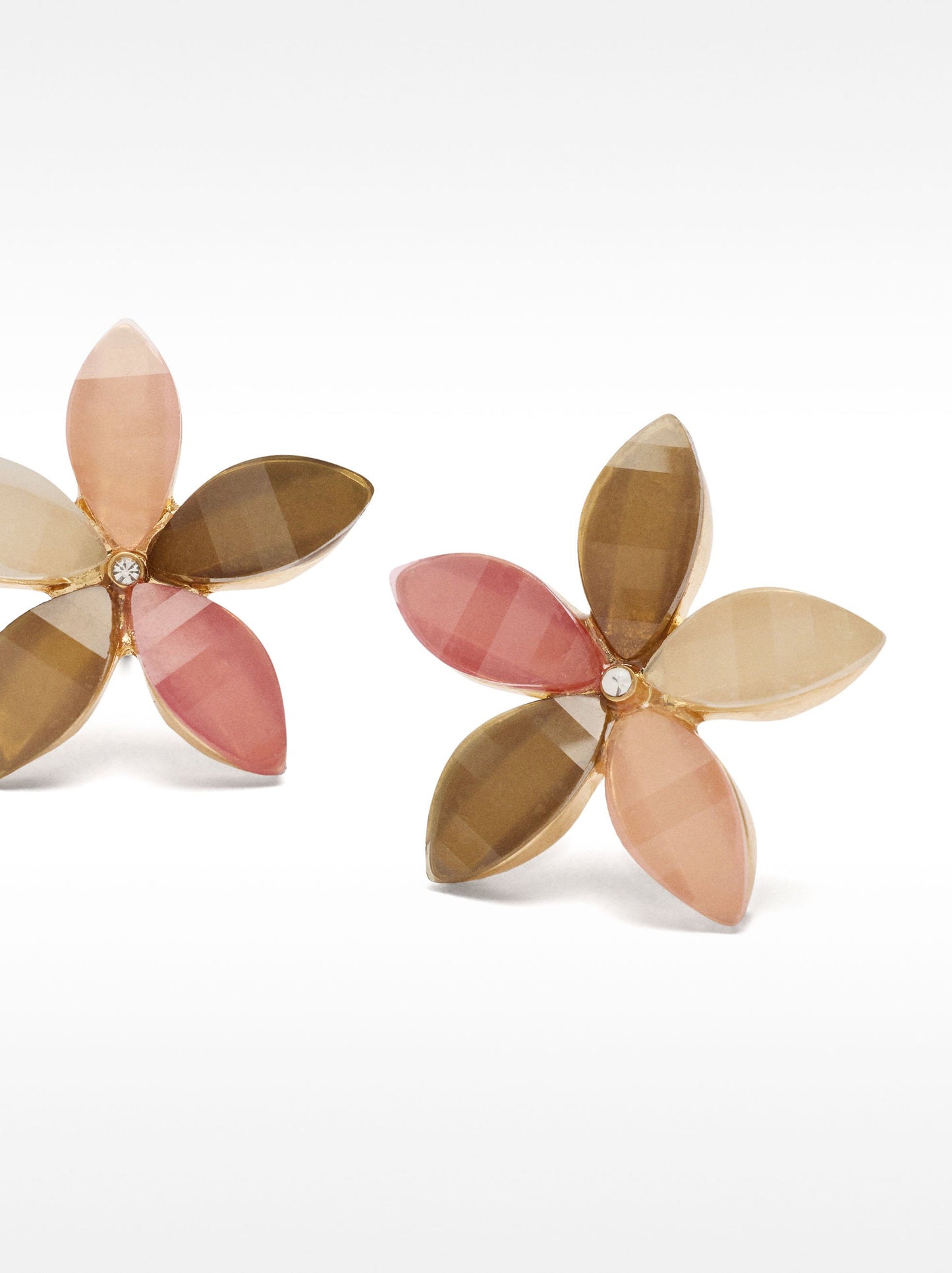 Flower Earrings With Resin