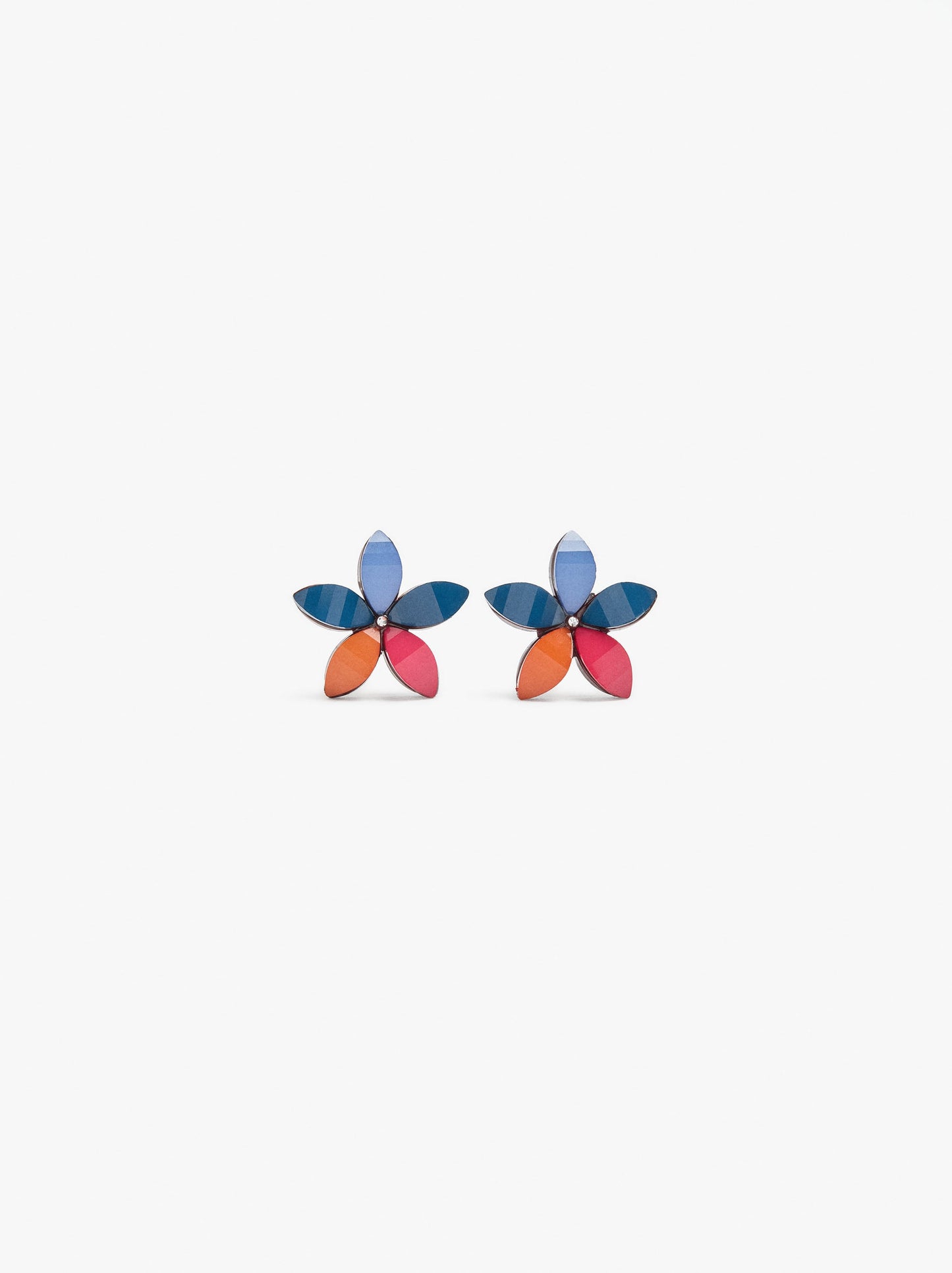 Flower Earrings With Resin