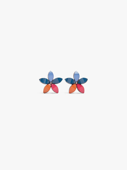 Flower Earrings With Resin