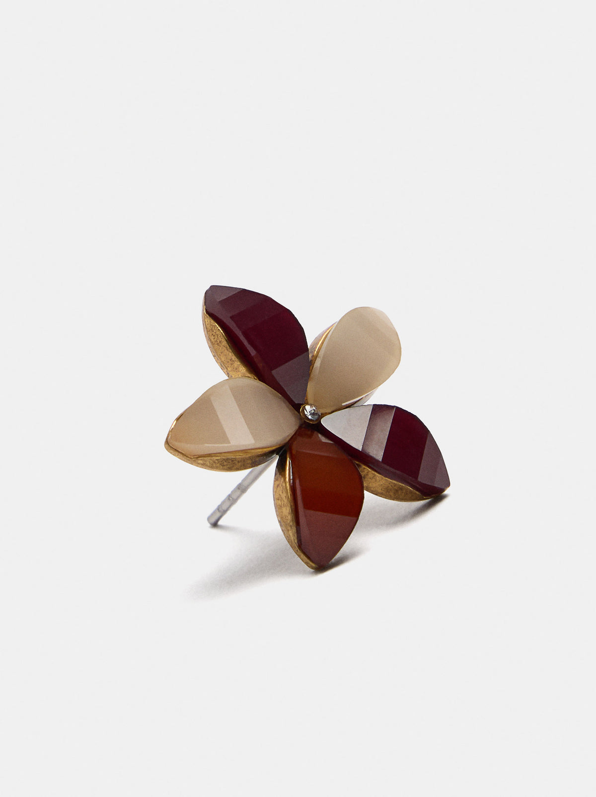 Flower Earrings With Resin