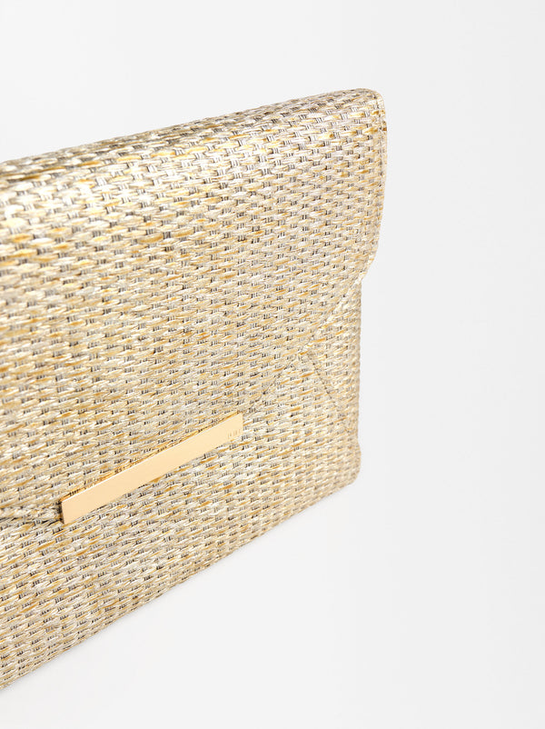 Straw-Effect Handbag