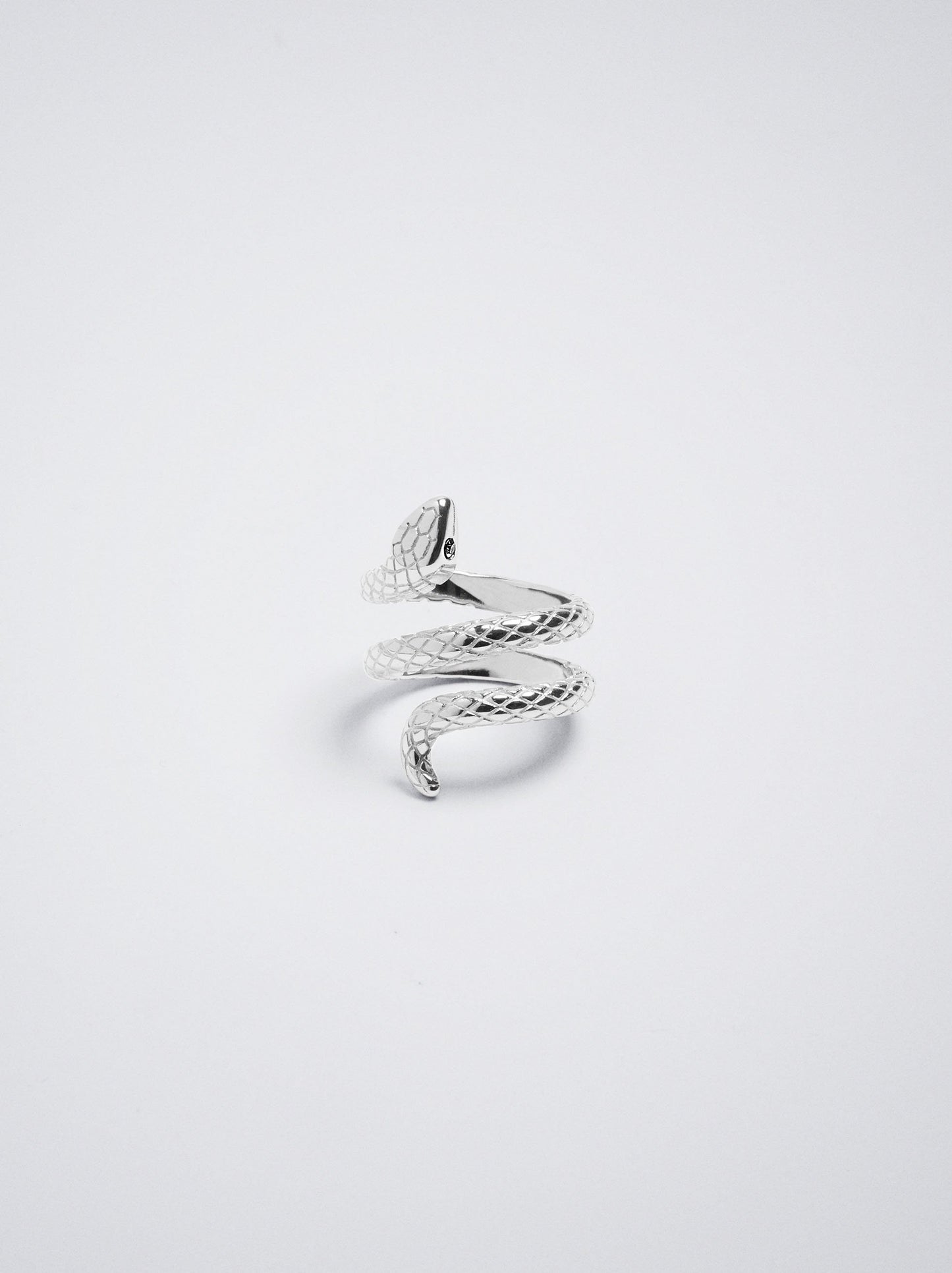 Stainless Steel Ring With Snake