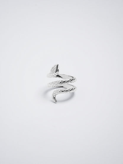 Stainless Steel Ring With Snake