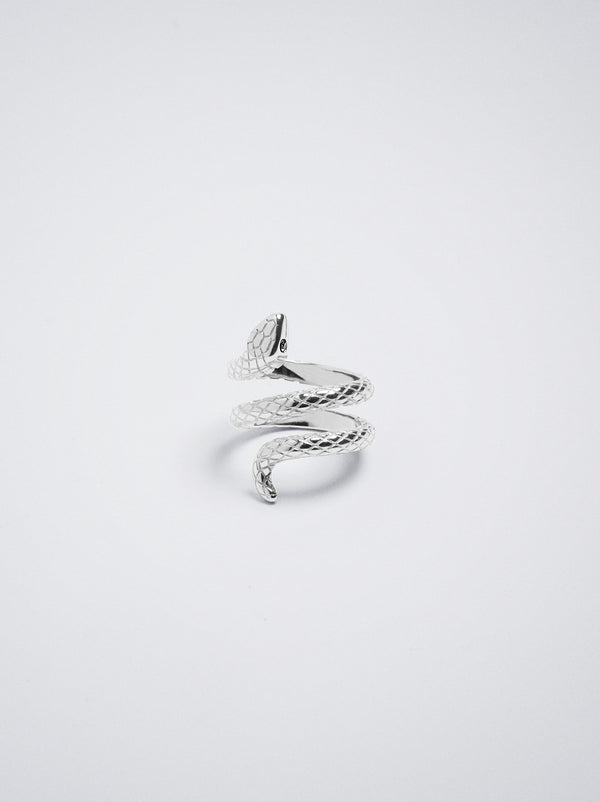 Stainless Steel Ring With Snake