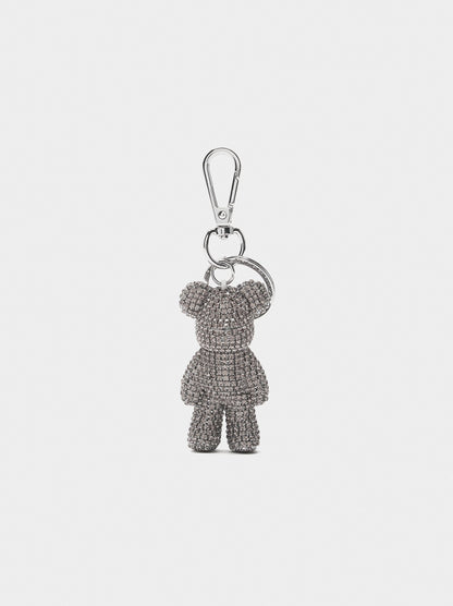 Keychain Charm Bear With Rhinestones
