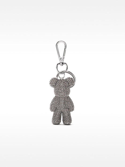 Keychain Charm Bear With Rhinestones