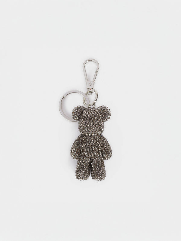 Bear Key Ring With Crystals