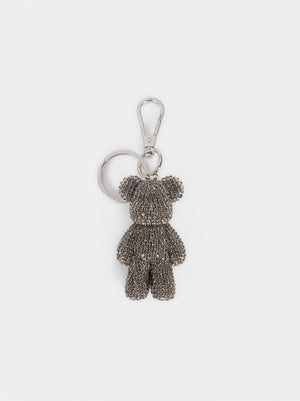 Bear Key Ring With Crystals