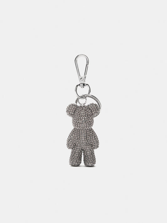 Keychain Charm Bear With Rhinestones