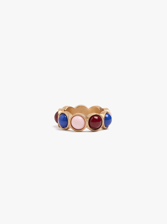 Multicolor Ring With Resin