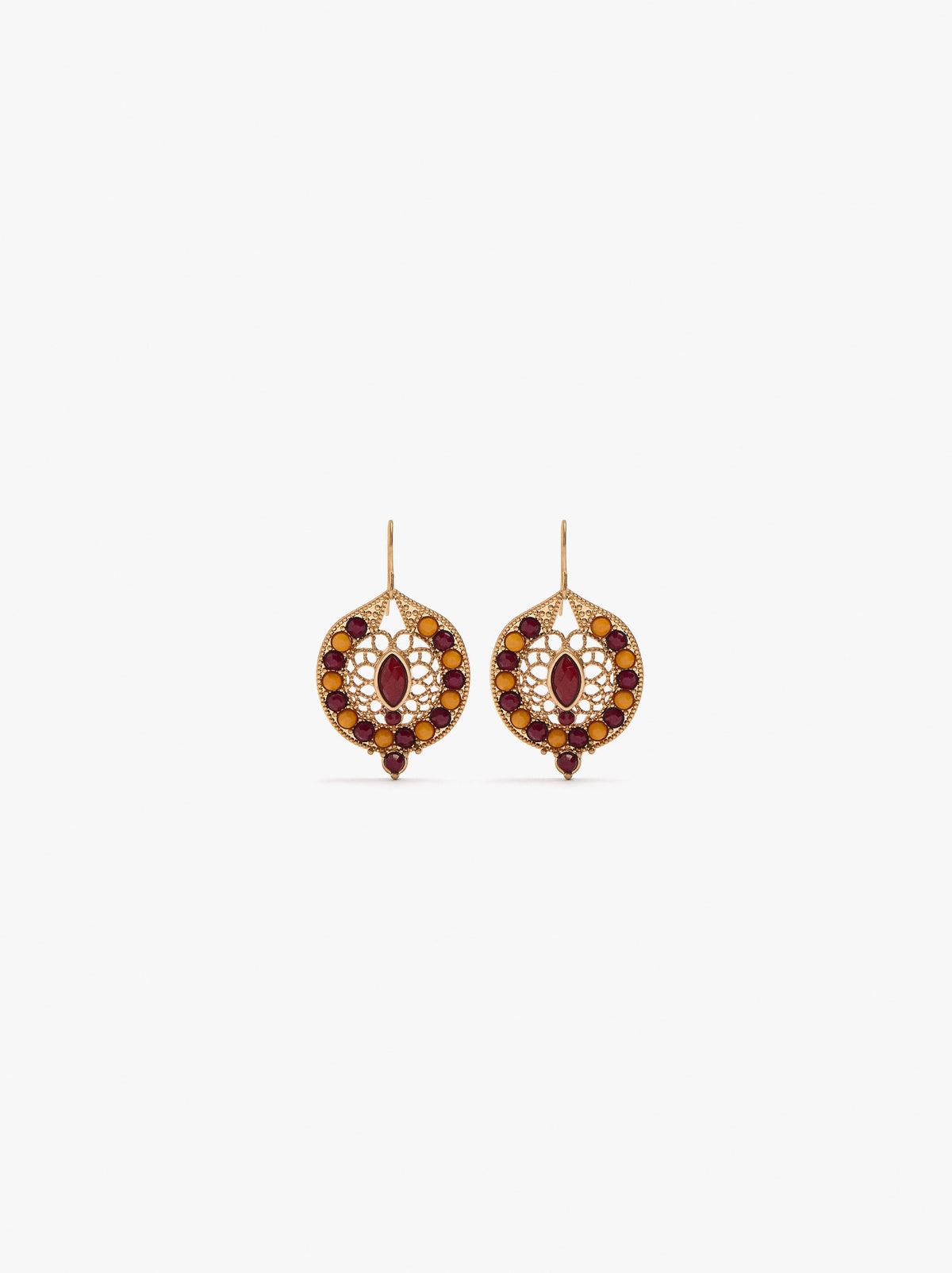 Multicolor Earrings With Beads