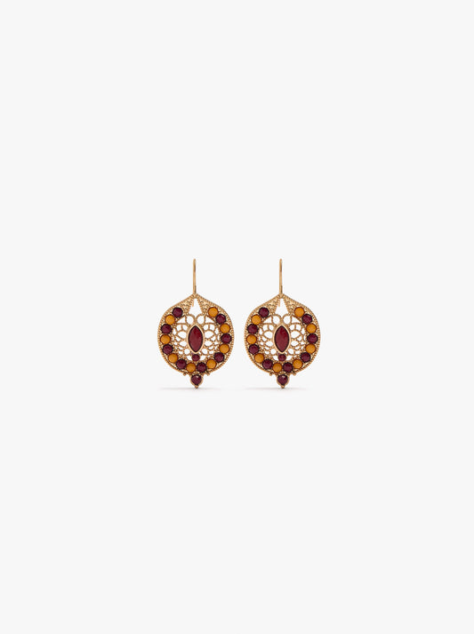 Multicolor Earrings With Beads