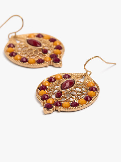 Multicolor Earrings With Beads