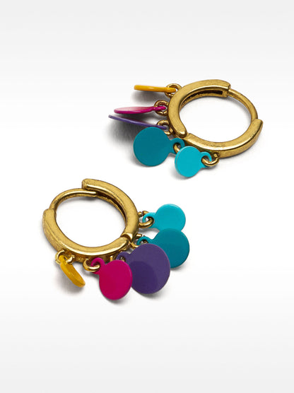 Multicoloured Hoop Earrings