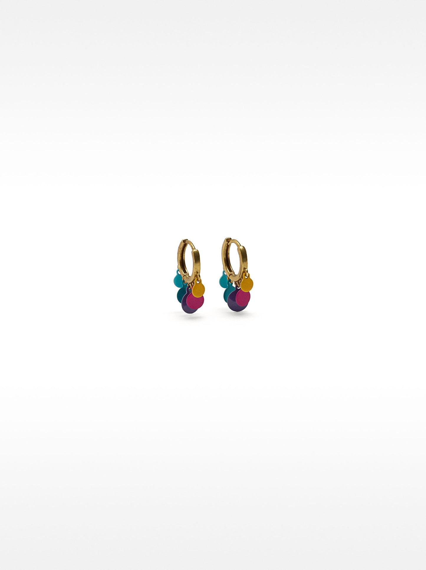 Multicoloured Hoop Earrings