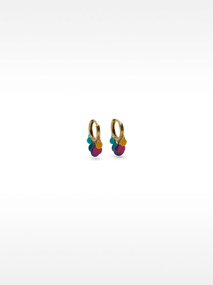 Multicoloured Hoop Earrings