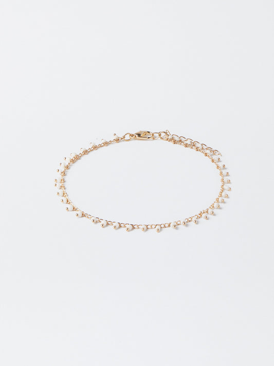 Anklet Bracelet With Beading