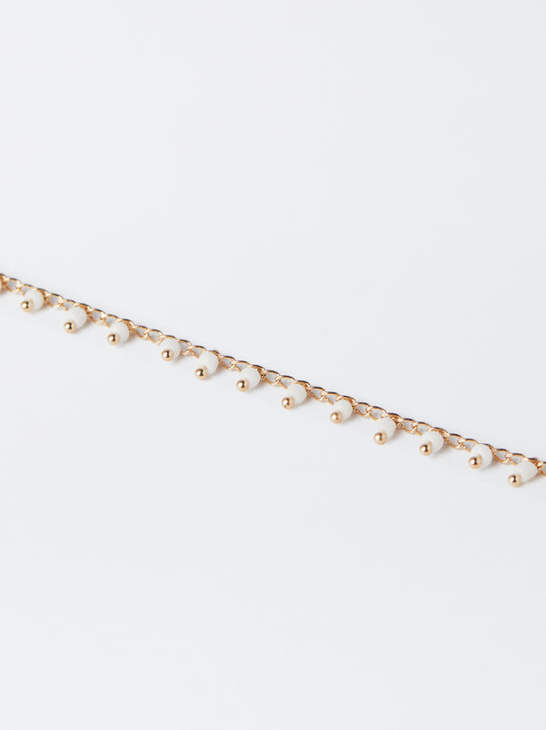 Anklet Bracelet With Beading