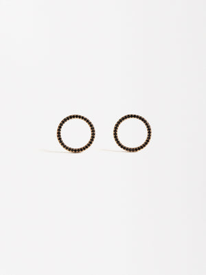 Hoop Earrings With Zirconias