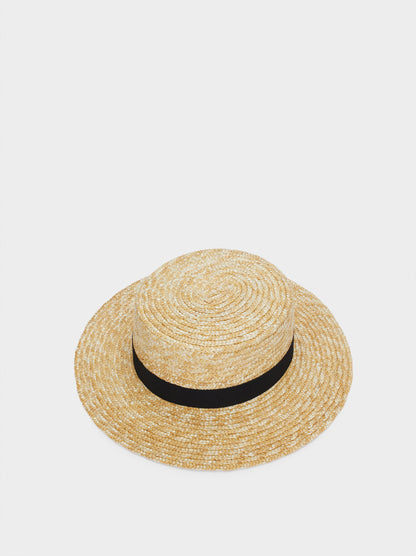 Braided Hat With Contrast Band