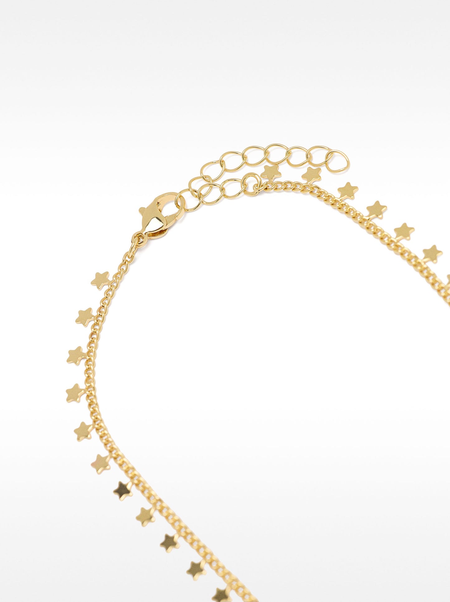 Golden Necklace With Stars