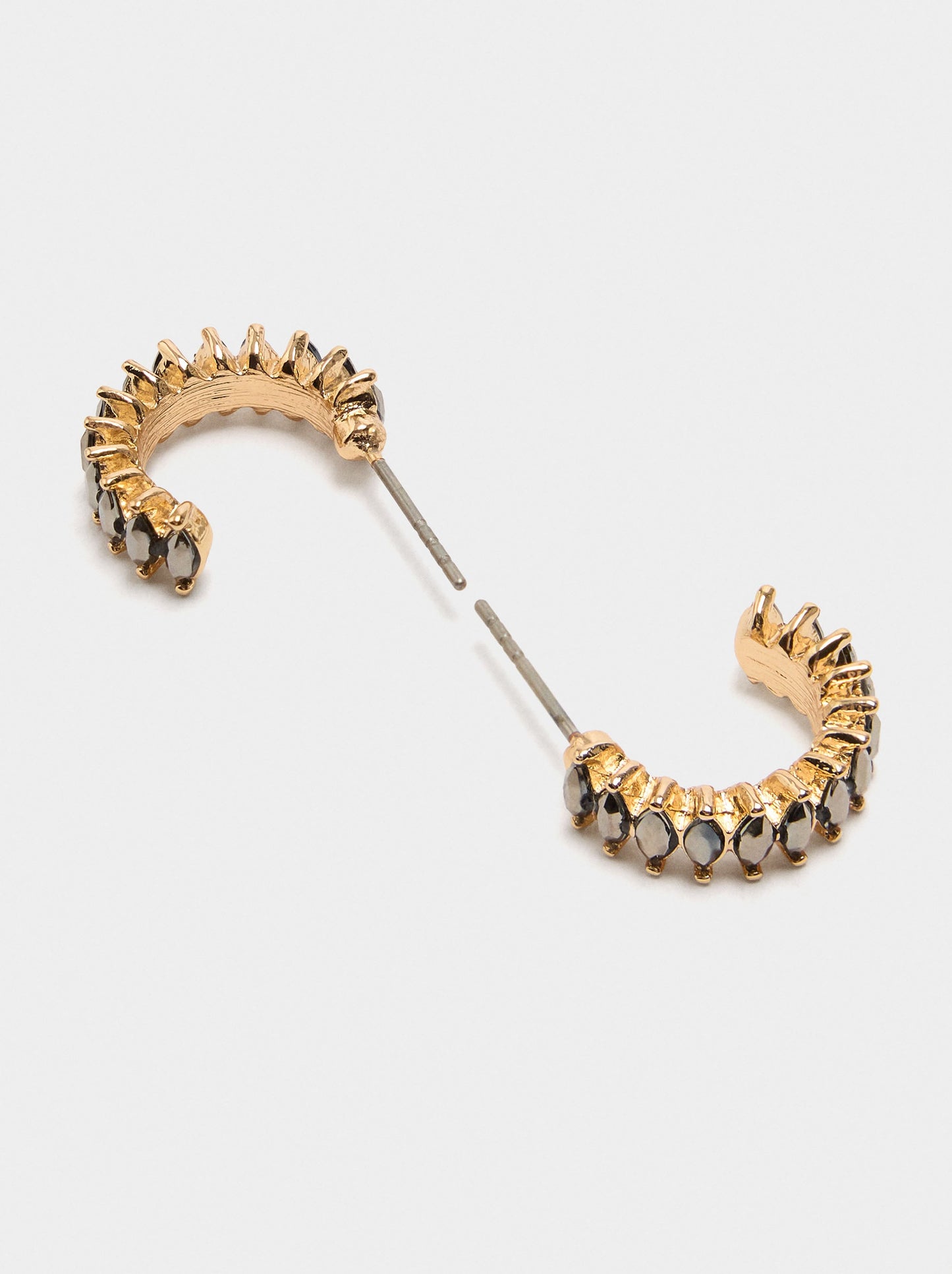 Hoop Earrings With Crystals