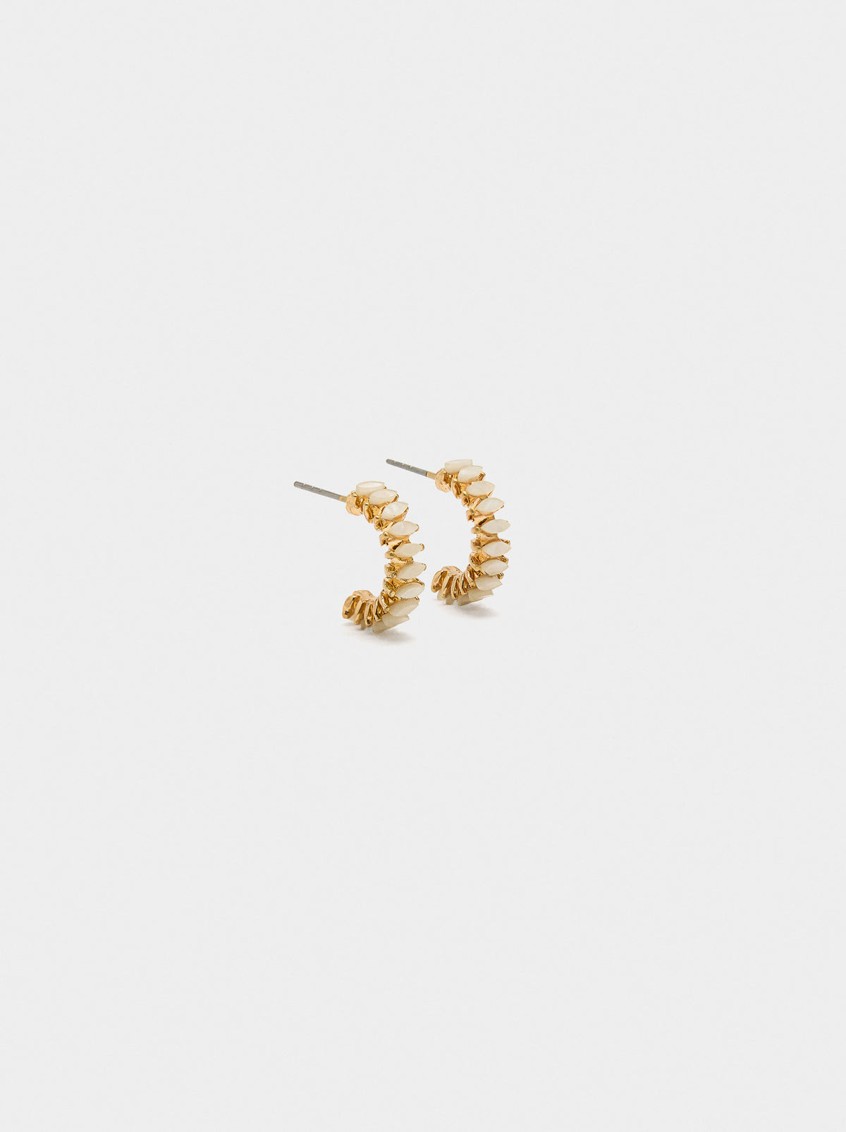 Hoop Earrings With Crystals