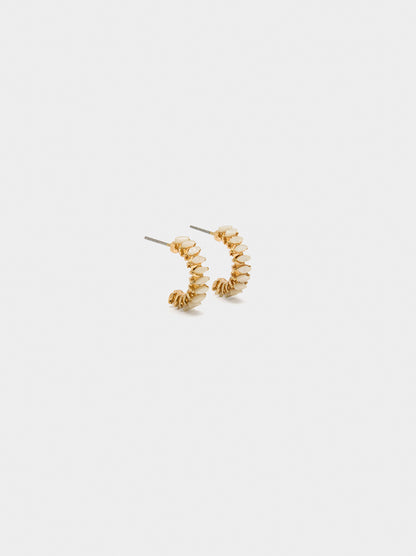 Hoop Earrings With Crystals