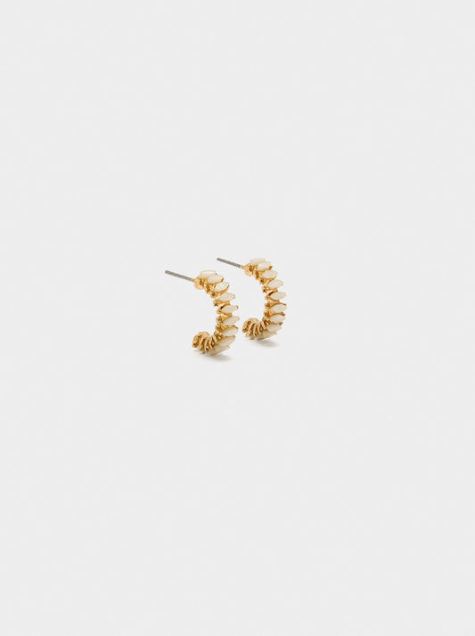Hoop Earrings With Crystals