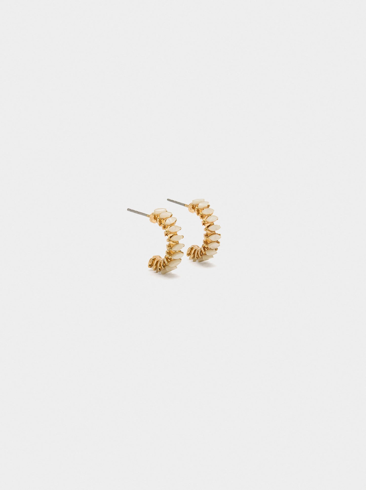 Hoop Earrings With Crystals