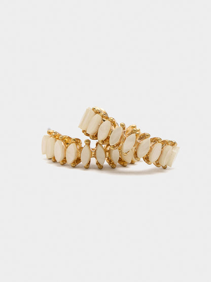 Hoop Earrings With Crystals