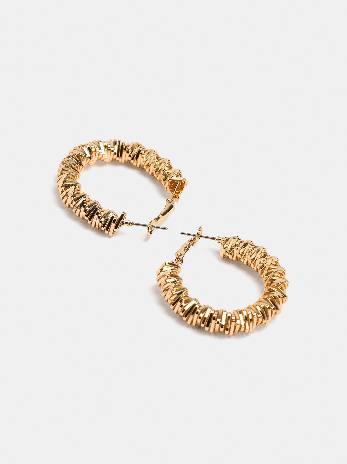 Golden Irregular Hoop Earrings