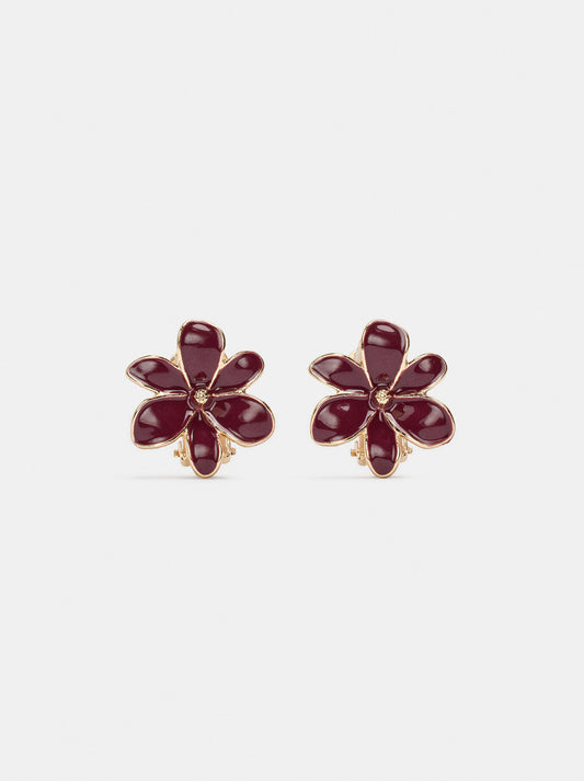 Enamel Flower Earrings