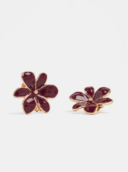 Enamel Flower Earrings