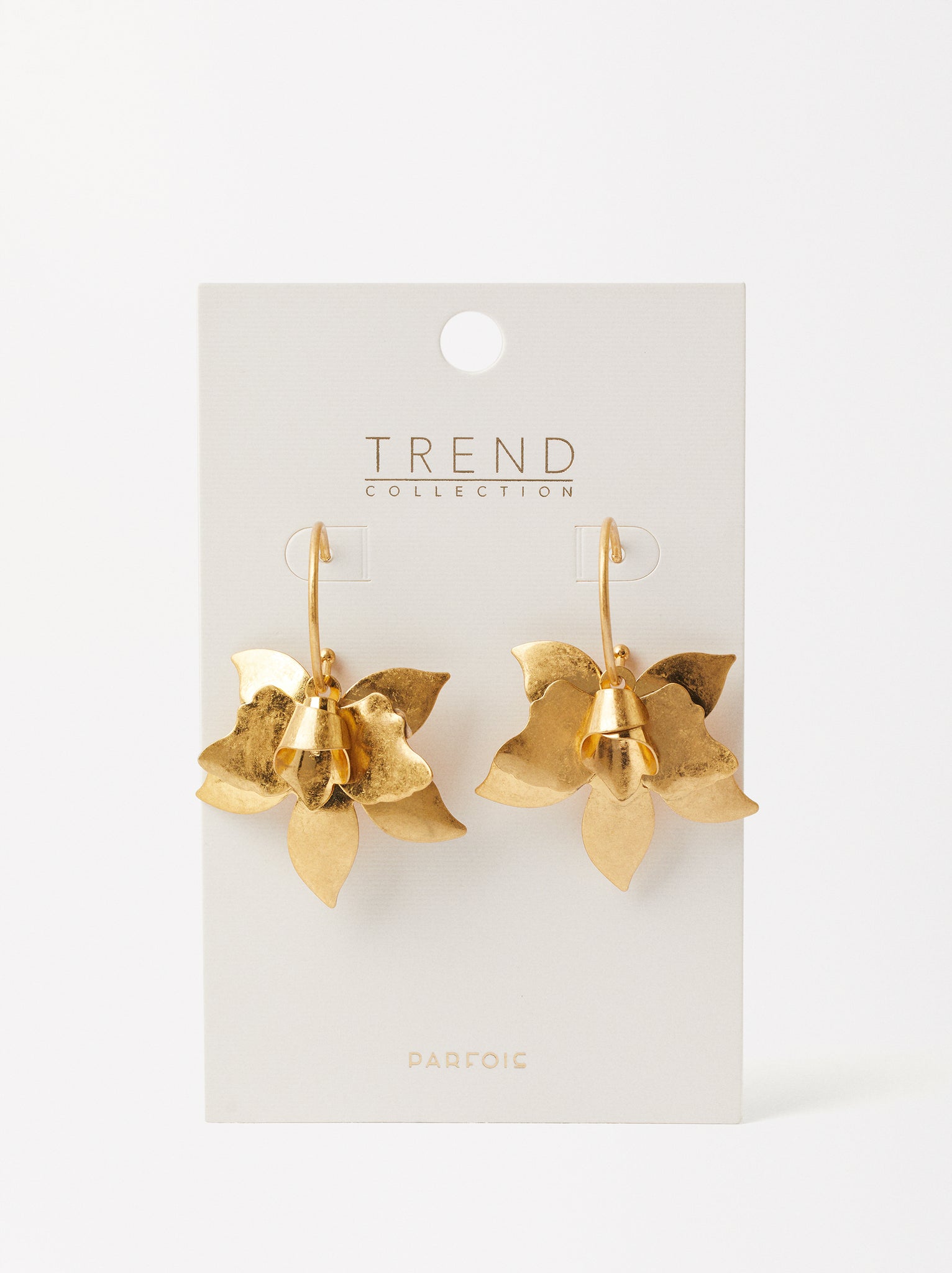 Flower Hoop Earrings