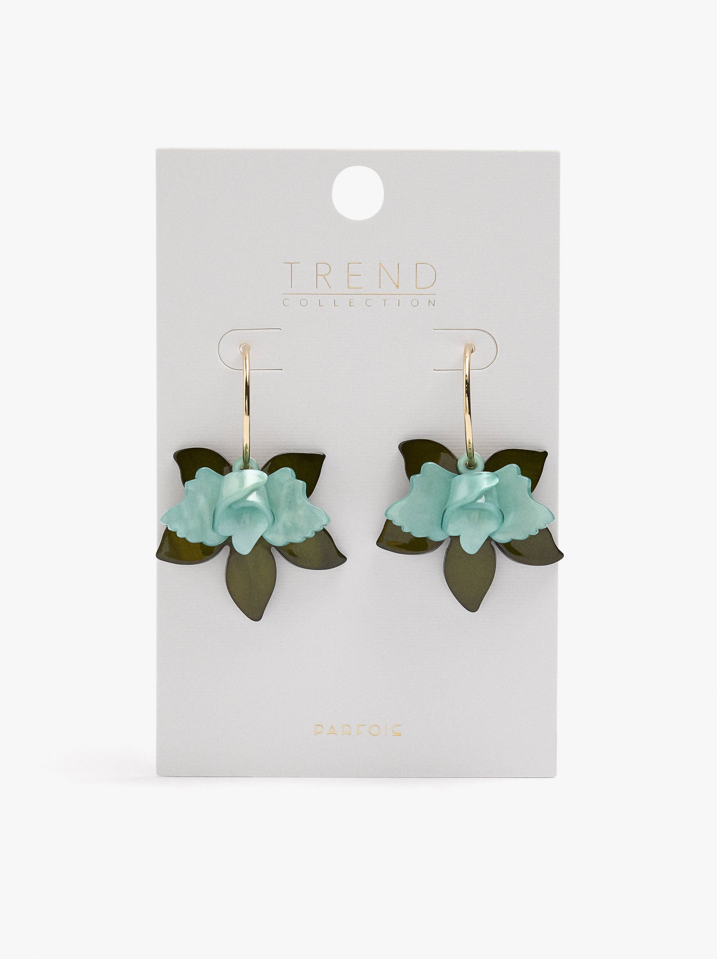 Open Hoop Earrings With Maxi Flower