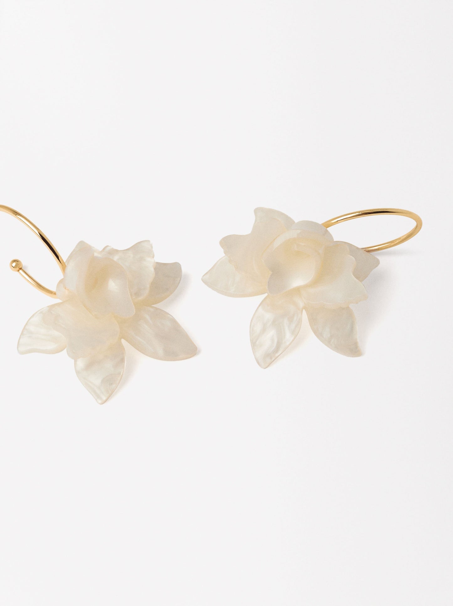 Flower Hoop Earrings