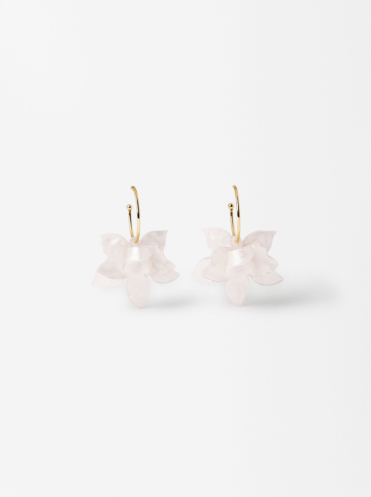 Flower Hoop Earrings