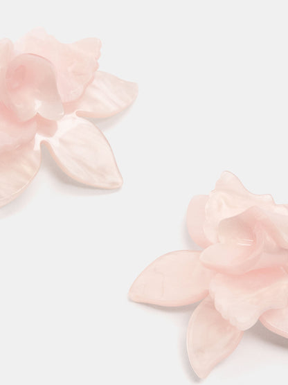 Flower Hoop Earrings