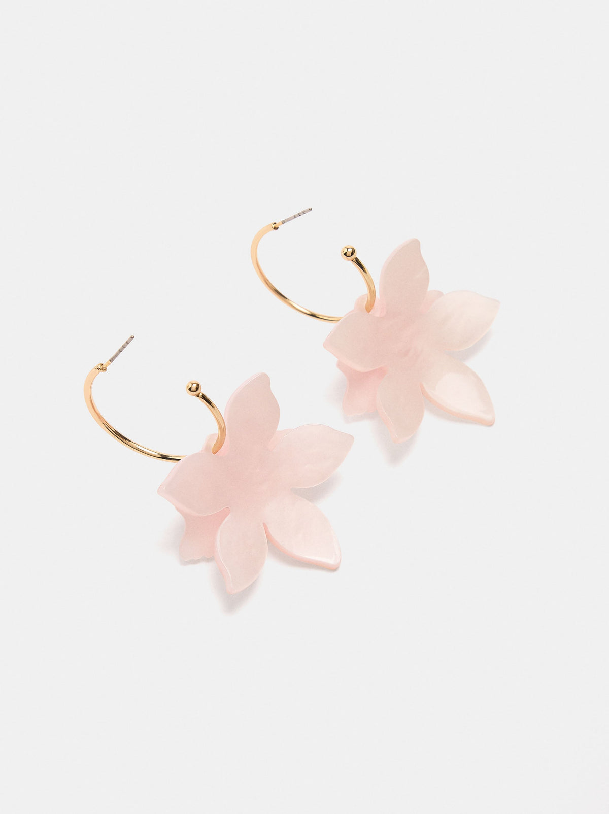 Flower Hoop Earrings