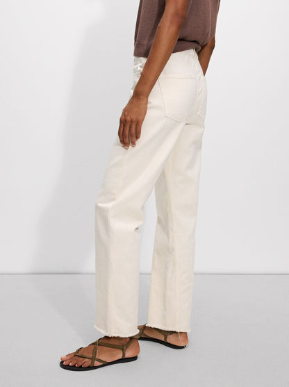 Straight Fit Denin Trousers