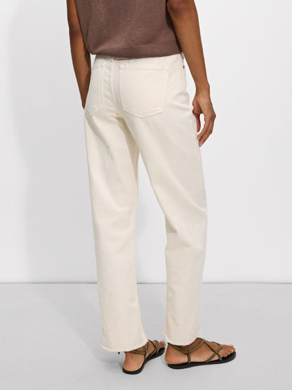 Straight Fit Denin Trousers